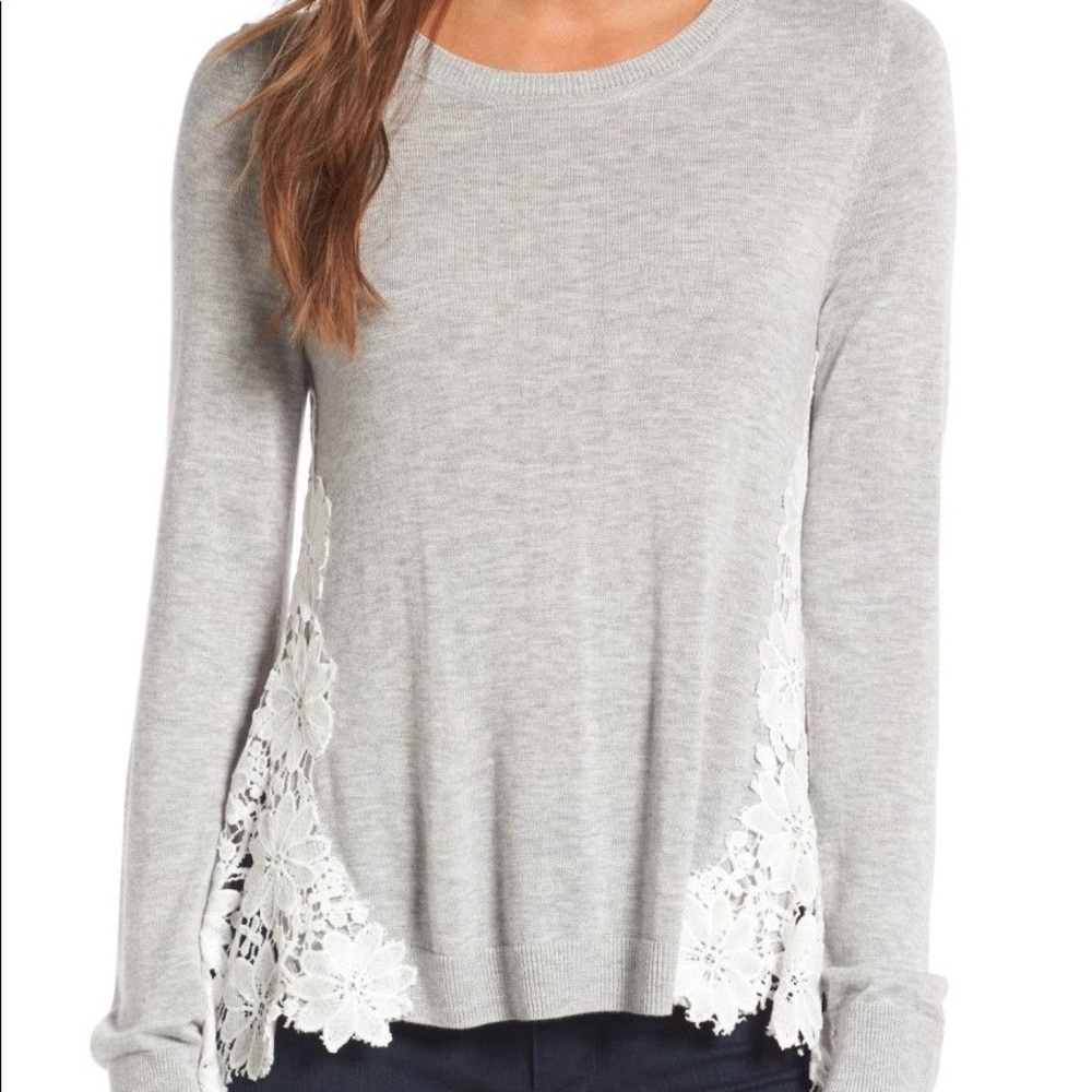 Chelsea28 Lace Back Sweater